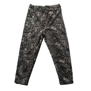 Live The Process Leopard Cropped Leggings Size Medium